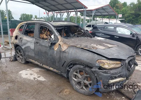 2021 BMW X3 xDrive30I из США, поврежденный, VIN 5UXTY5C03M9G46814